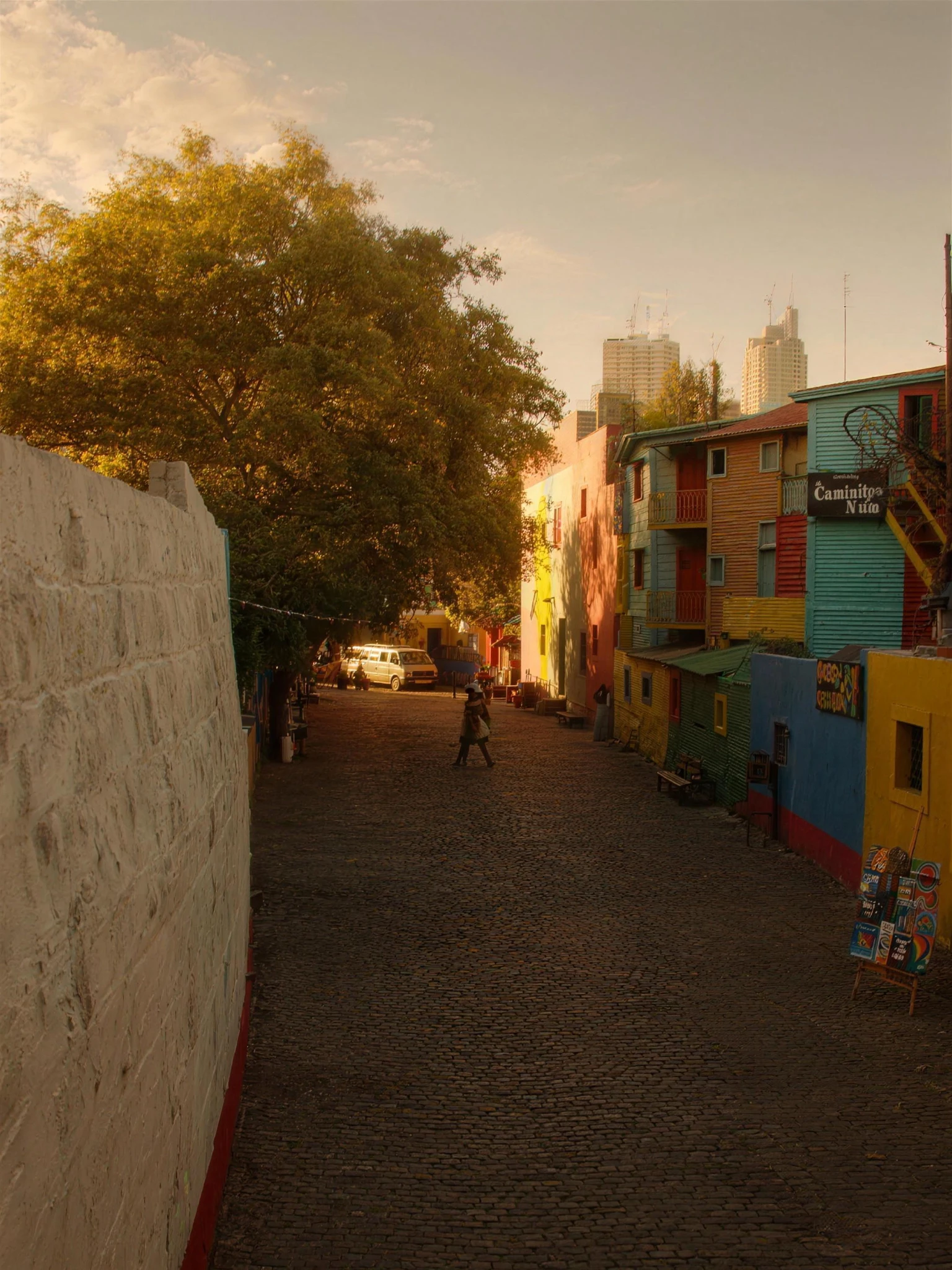 Kleurrijke huizen in Caminito, La Boca, Buenos Aires